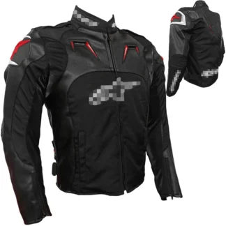 Chaqueta moto lujo cuero