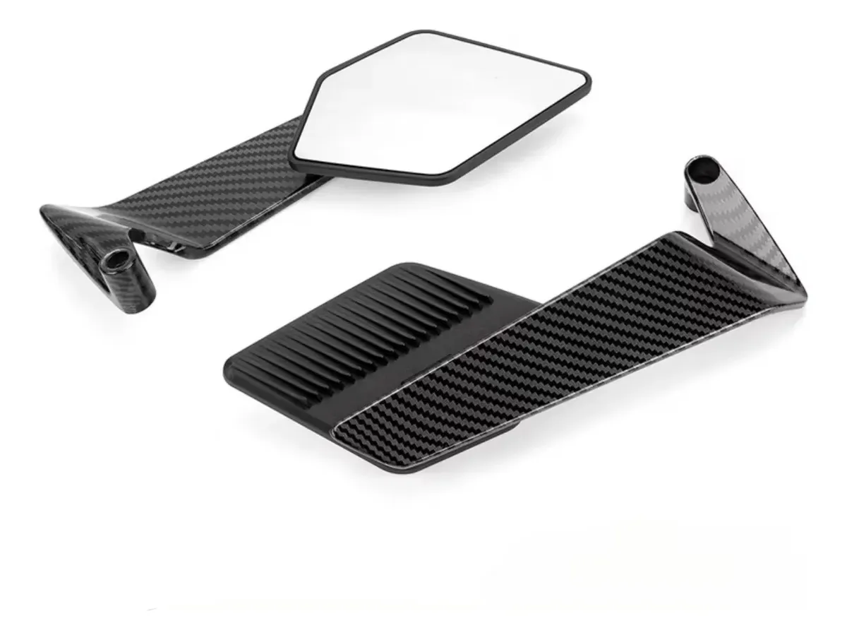 Espejos Alerón steal Max Moto Fibra De Carbono - Imagen 2